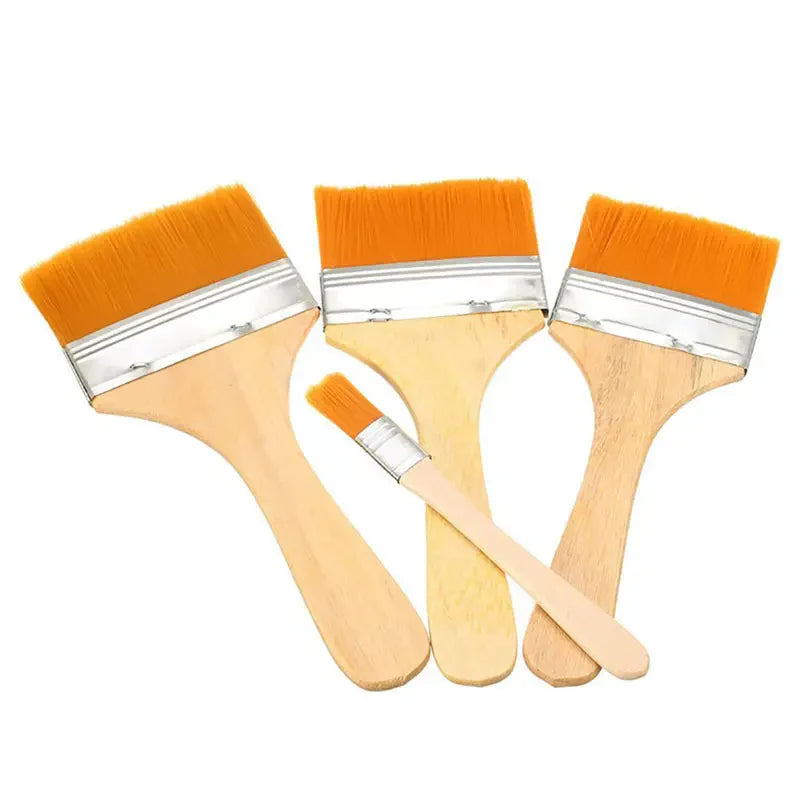 12pcs/Set High Quality Nylon Oil Painting Brush For Painting Art Easy To Clean Wooden Cleaning Brush