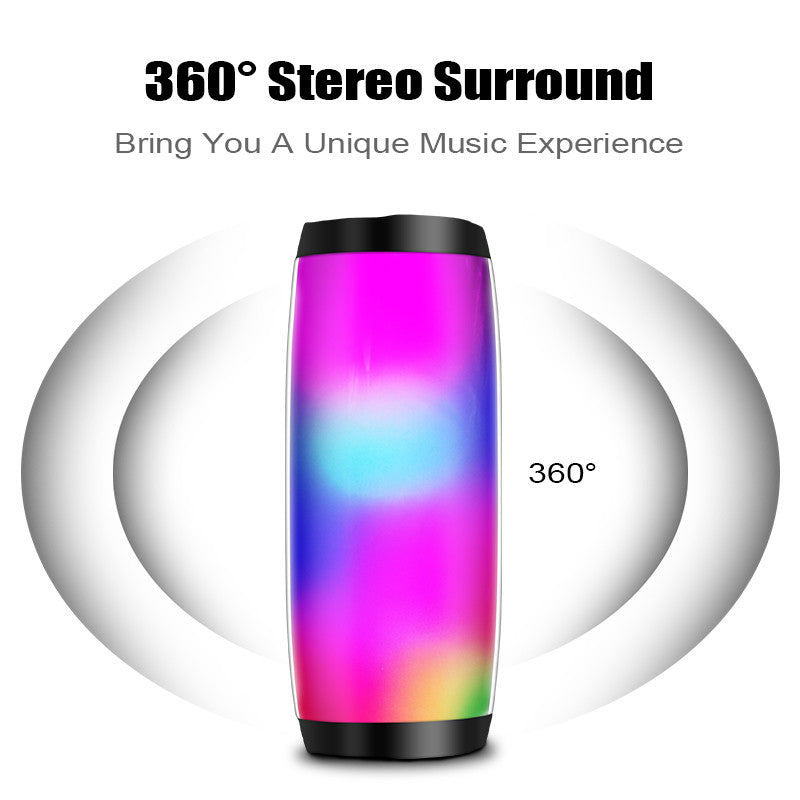 Free shipping- Colorful Light Wireless LED Bluetooth 5.0 Speaker