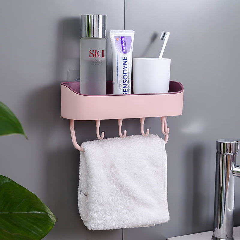 EXTRA SAVINGS-Multifunction Drainage Shelf Bathroom Kitchen Organizer with Hooks