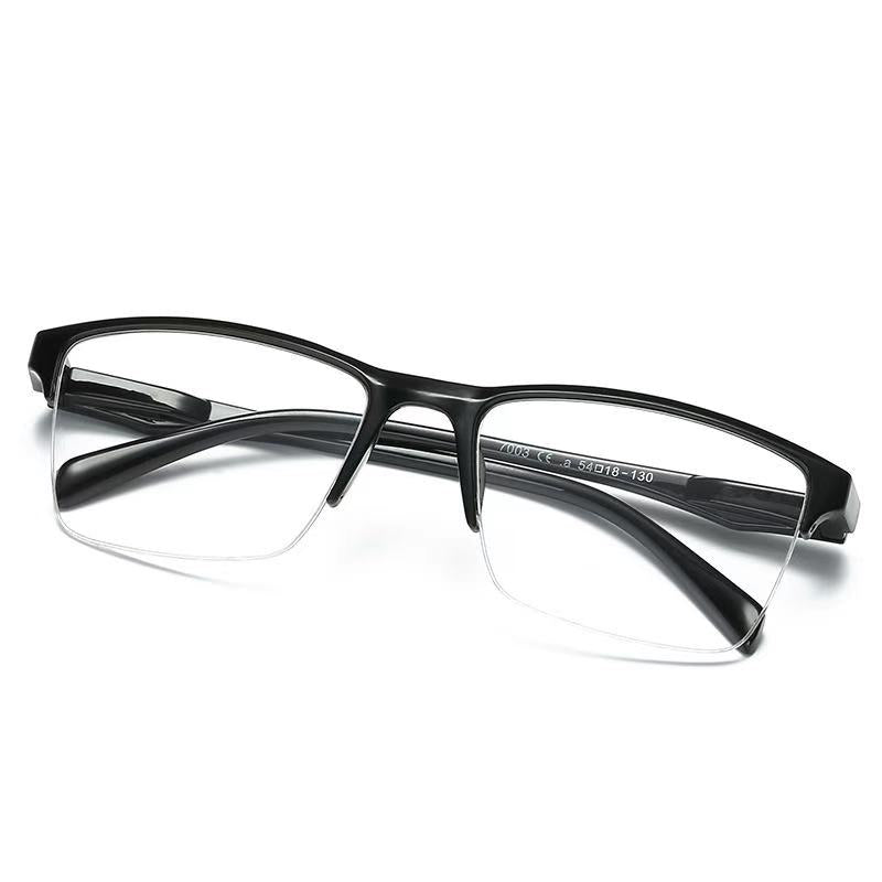 Free Shipping- Ultralight Mens Ladies Magnifying Reading Glasses Clear Half Frame 1.0 1.5 2.0 2.5 3.0 3.5