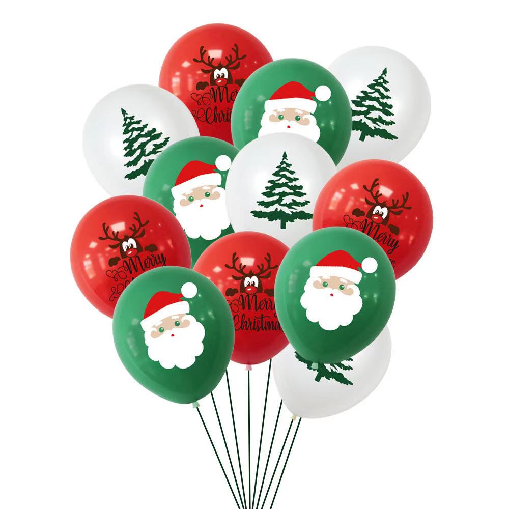 10pc/12pc/15pc Merry Christmas Latex Balloon