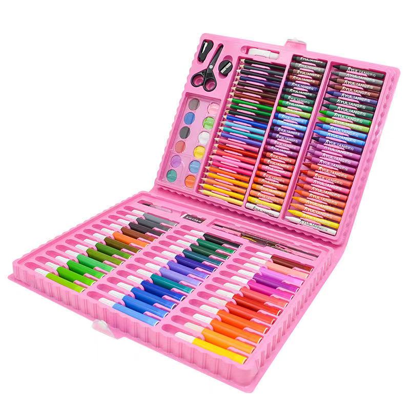 150Pc Kids Painting Pen Set Fine Art Marker DIY Poster Gift Card Writing Drawing