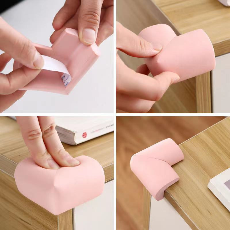 6PCs Baby Kids Safety Soft Sponge Pad Table Corner Edge Cushion Protection Cover Tool