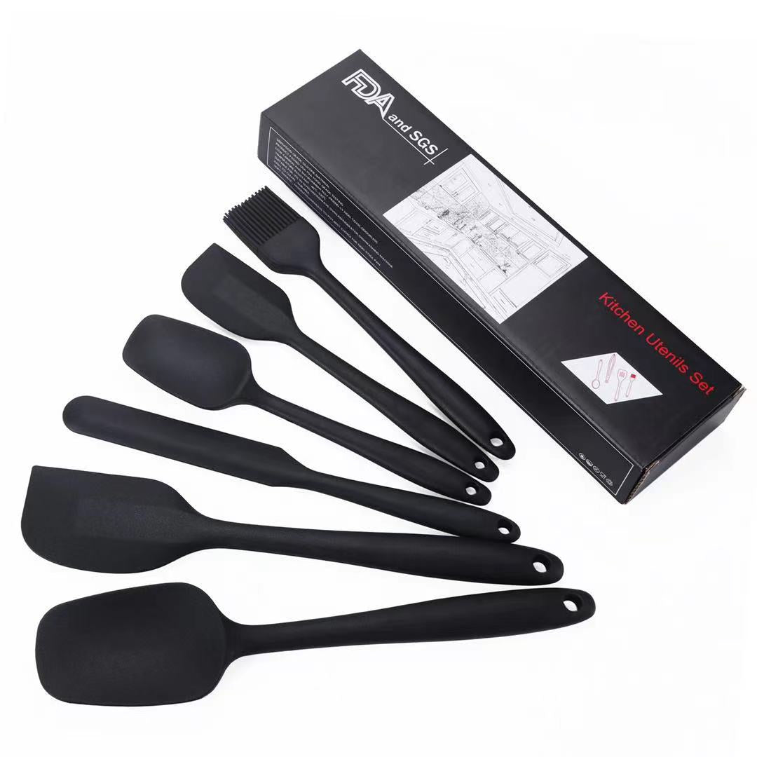 6pcs Silicone Spoon Utensil Spatula Set