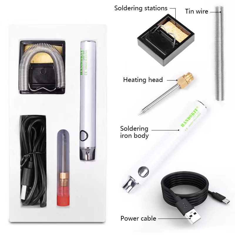 USB Soldering Iron 5V 8W Adjustable Temperature Electric Soldering Iron