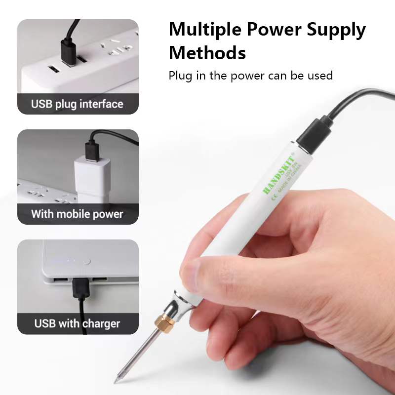 USB Soldering Iron 5V 8W Adjustable Temperature Electric Soldering Iron