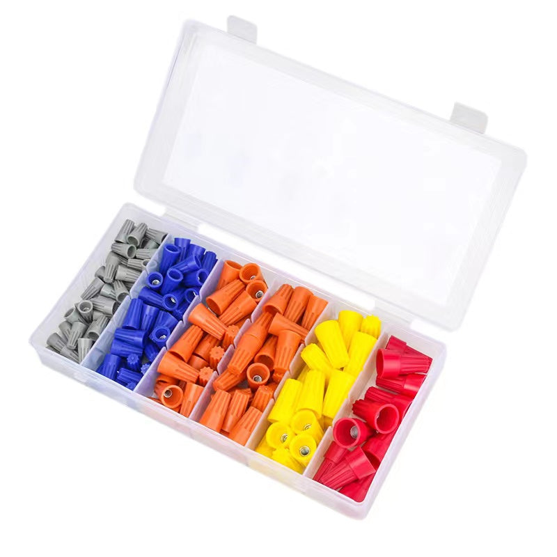 220Pcs Electrical Wire Nut Connectors Kit Spring Insert Twist Nuts Caps