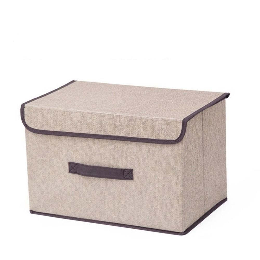 Dustproof Storage Box Foldable Large Storage Box with Lid Wardrobe Container (Big + Small))