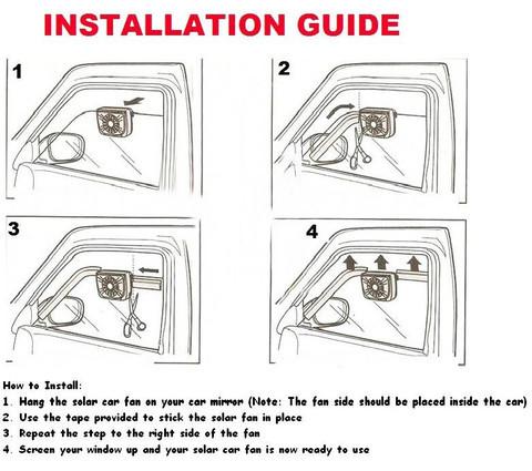 Solar Car Cooling Fans