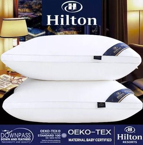 HILTON High Quality Cotton Pillow 800G with bag 48cm x 74cm