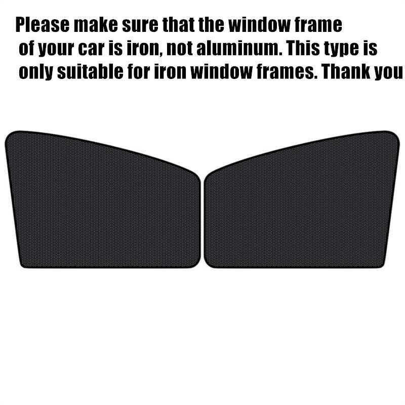 4x Magnetic Car Window Sun Shade UV Protection Front+Rear Side Window Curtain