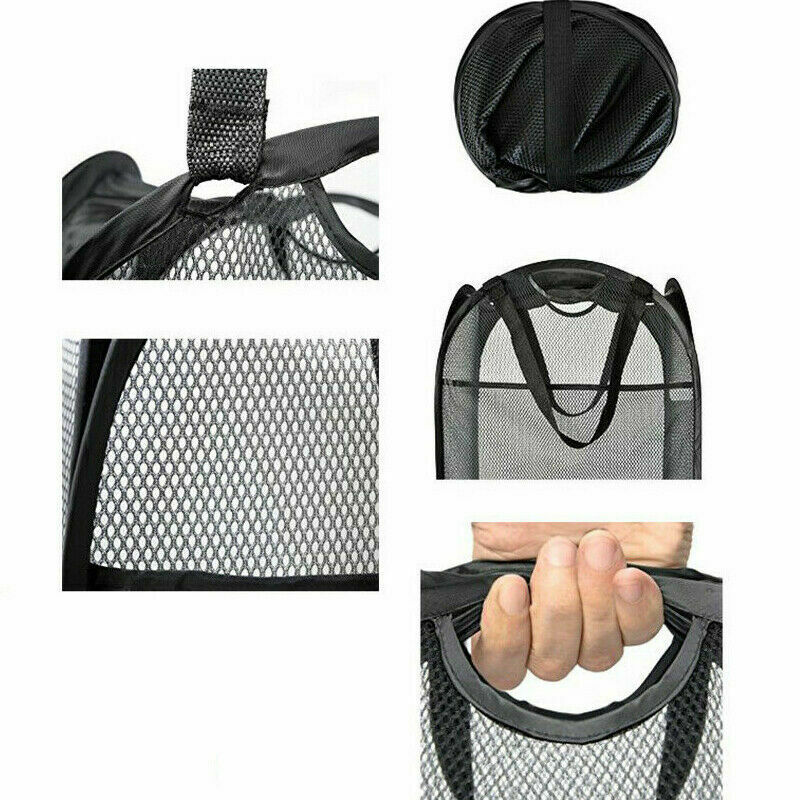 Foldable Mesh Pop Up Washing Laundry Basket