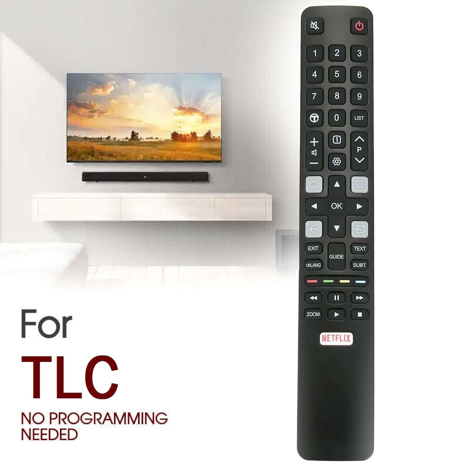 For TCL TV FFALCON TV Remote RC802N ARC802N YUI1 for TCL 65C2US 75C2US 43P20US