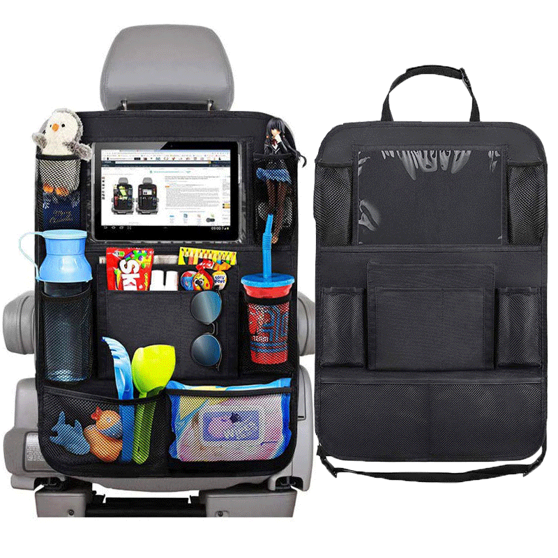 Car Back Seat Organiser Travel Storage Bag Organizer iPad Holder Pocket