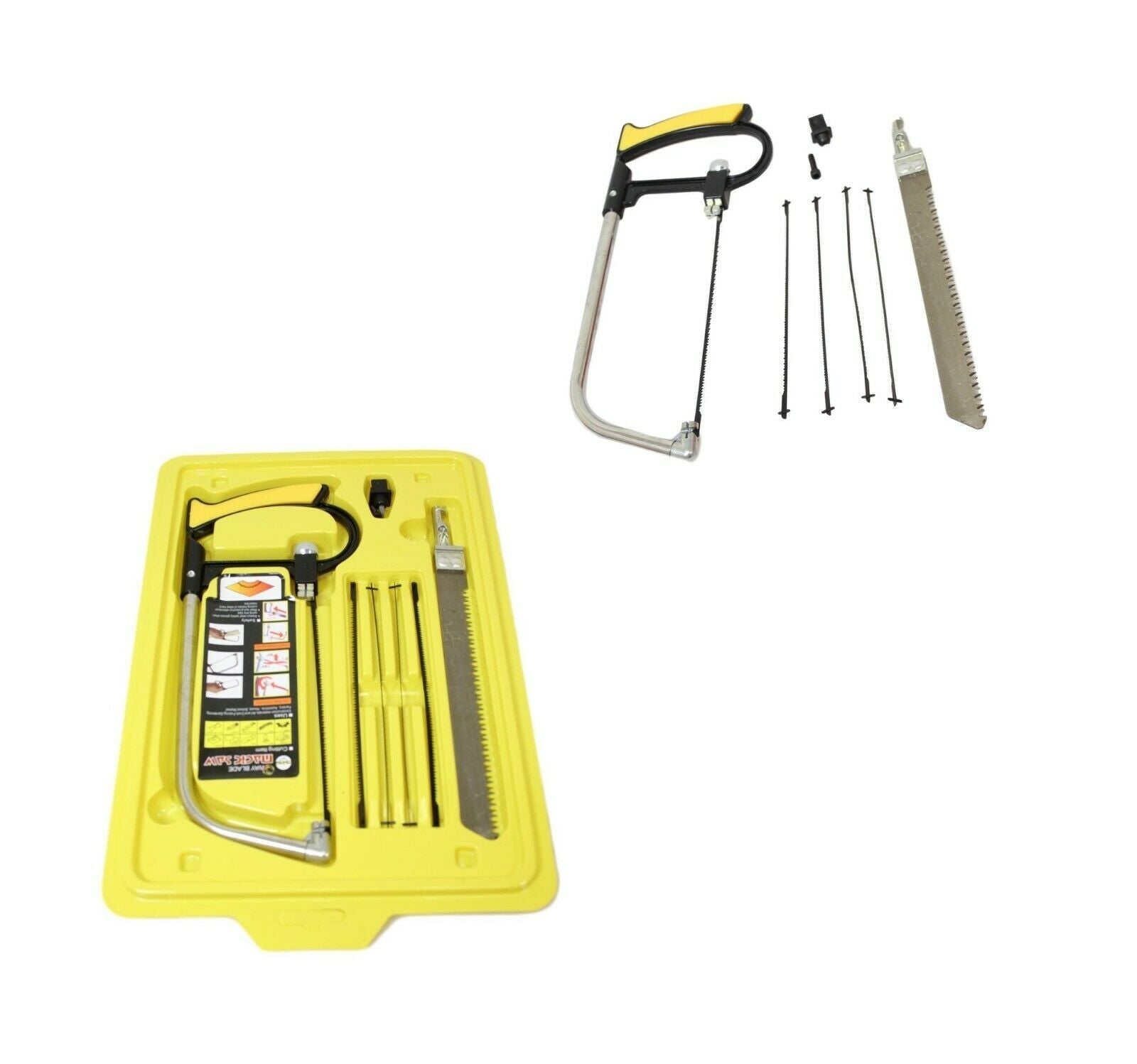 Magic Saw Set 3 Way Blade Cutting Tools DIY Builder Starter Kit Assorted Blades