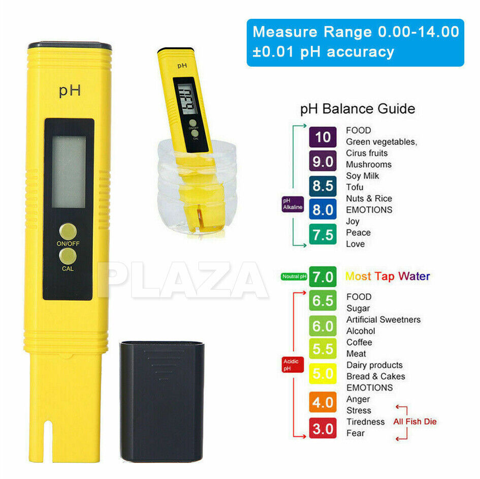 PH Meter Test Pen Digital Electric Portable Water Hydroponics Aquarium Tester