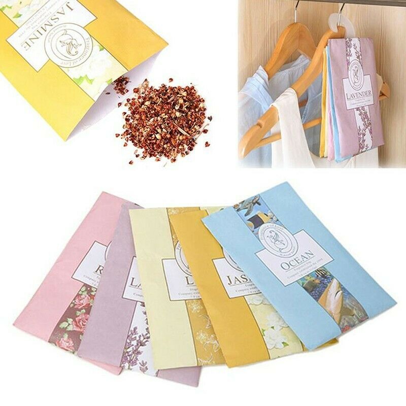 Scented Hanging Wardrobe Sachets Freshener Fragrance Freshener Air Drawer Room