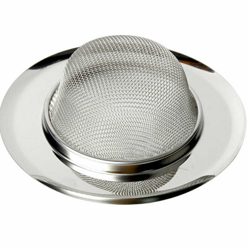 2pc Stainless Steel Kitchen Bathroom Sink Strainer Waste Plug Filter Drain Stopper