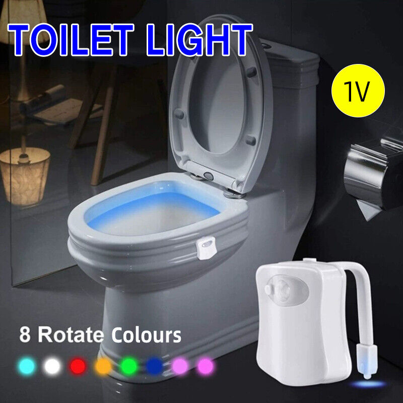 Advanced 8-Color Changing Motion Sensor Bathroom LED Toilet Night Light