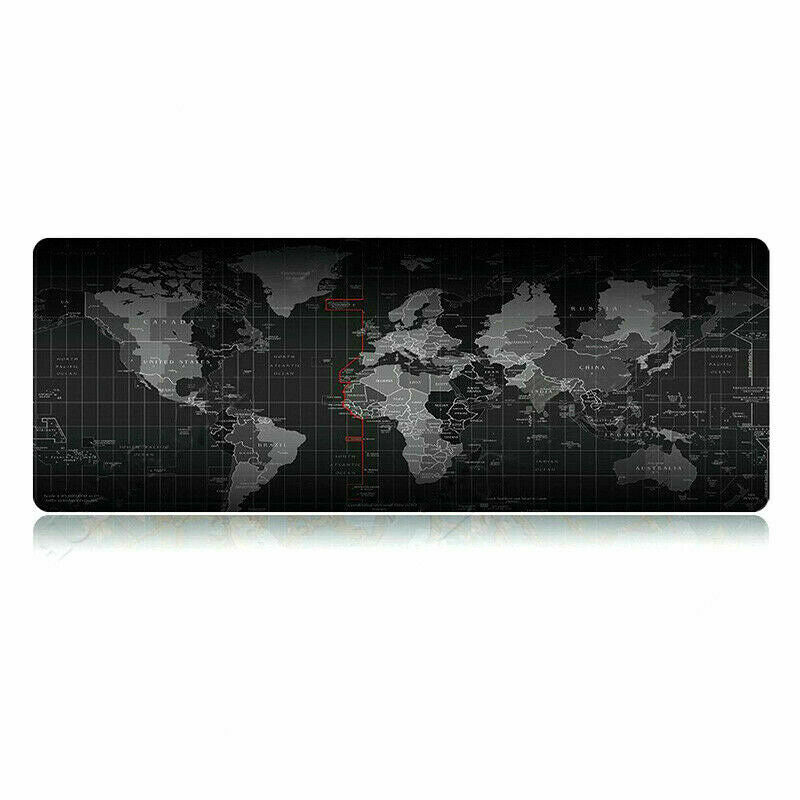 World Map Mousepad Mouse Pad Mat Gaming Laptop Computer LARGE 40x90cm