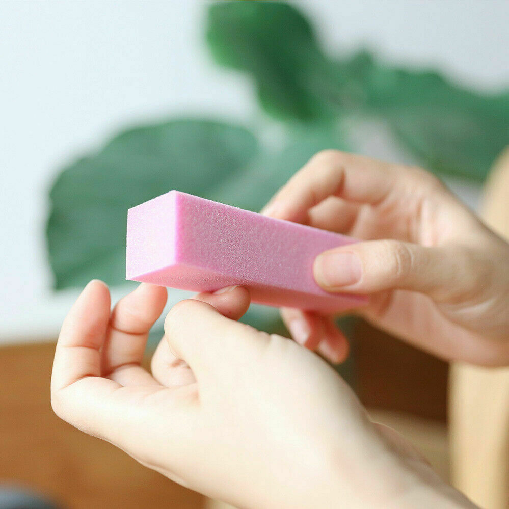 Free shipping-10pcs Acrylic Files Nail Sanding Block Buffer Art Sand Surface Sponge