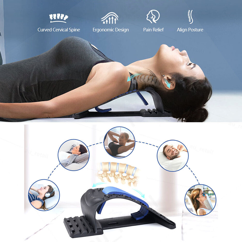 Neck Stretcher Back Cervical Traction Device Massager Pain Relief Neck Shoulder