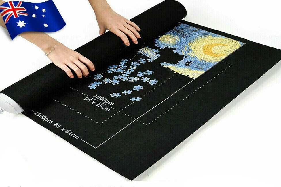 Free shipping-1500 PCS Jigsaw Storage Roll Mat with Inflator Tool