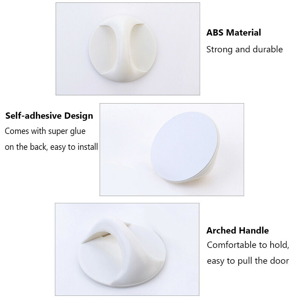 6pcs Multi-purpose Self-adhesive Auxiliary Knobs Furniture Door Handle