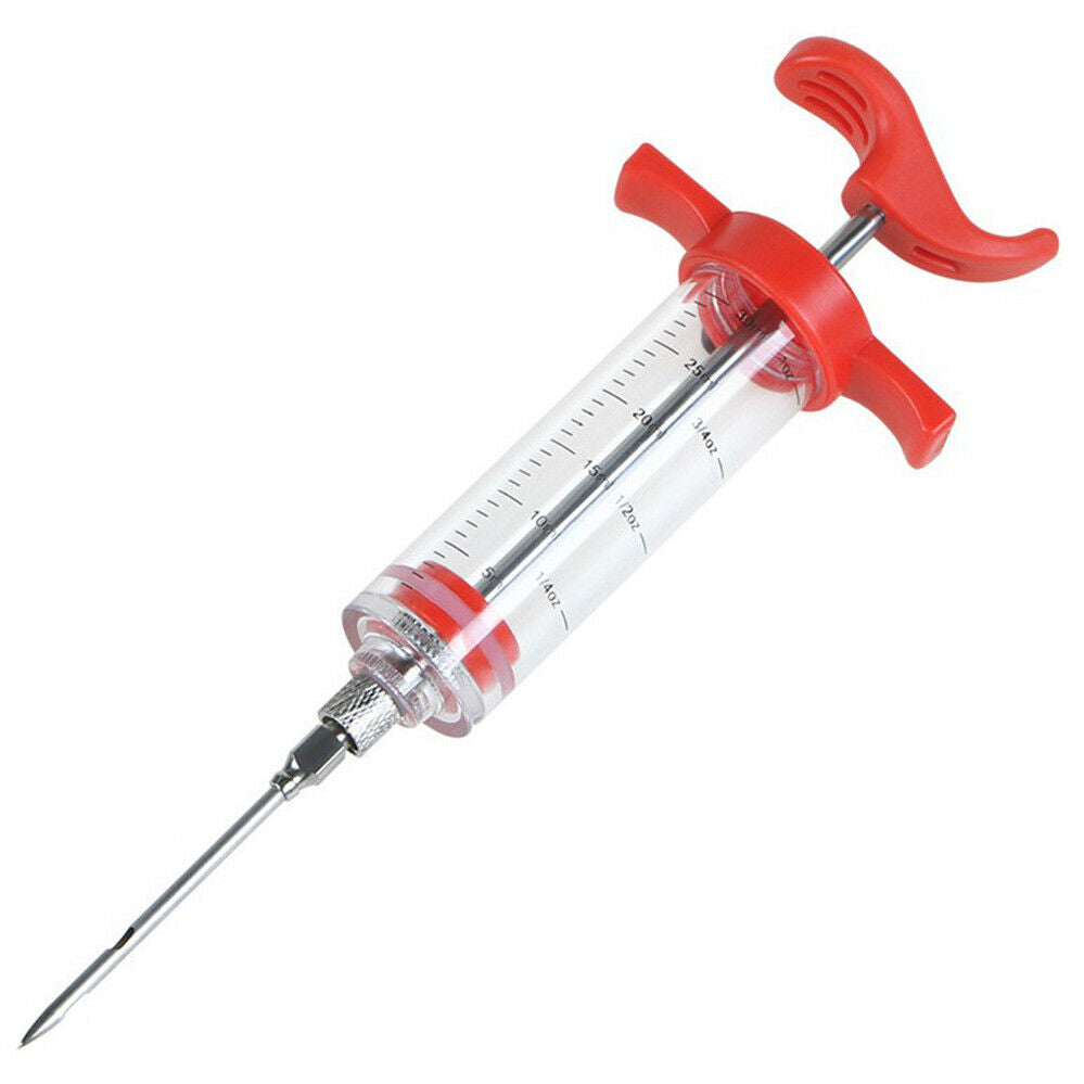 Marinade Injector Syringe Food Flavor Seasoning Meat Injection Gun Chicken BBQ