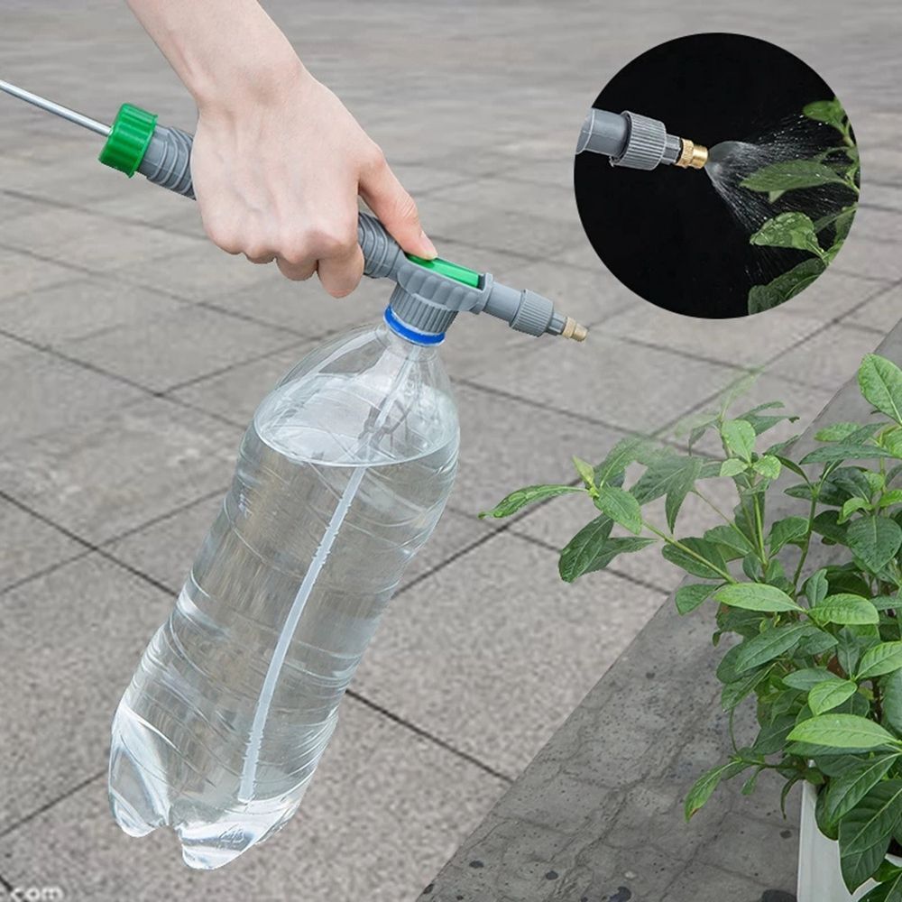 High Pressure Air Pump Sprayer Drink Bottle Spray Head Nozzle Manual Garden