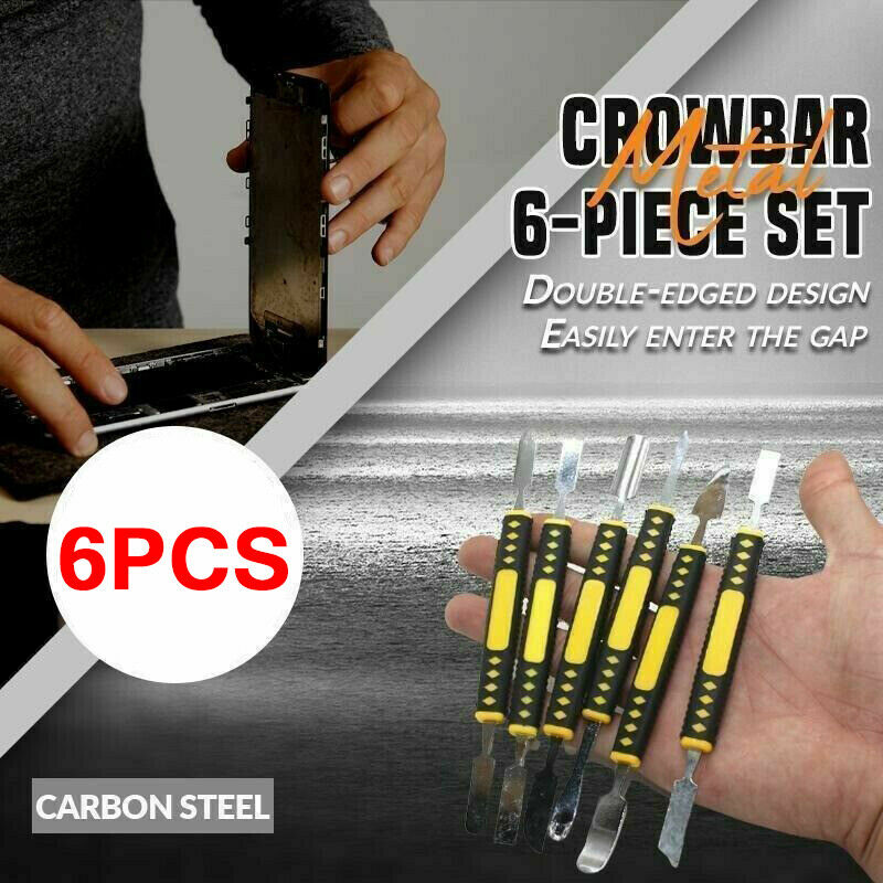 6pcs Metal Crowbar Set Electronic Repair Tools Boot Stick