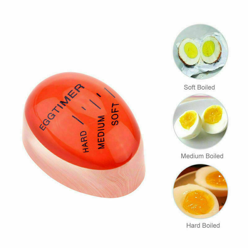 Heat Sensitive Egg Timer Colour Changing Perfect Cooked Egg Soft Medium Hard