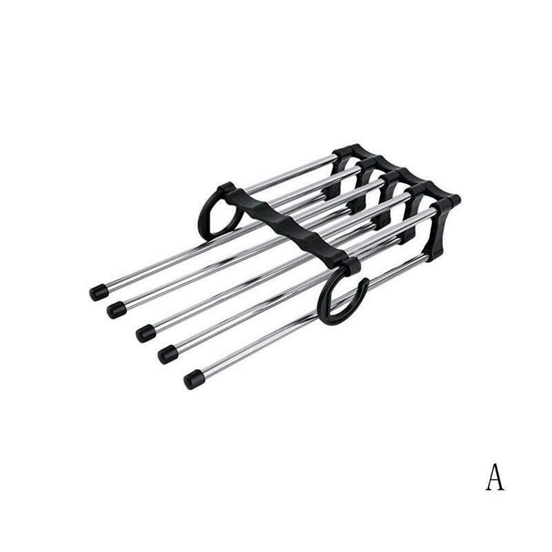 5 in 1 Multi-functional Pants rack Stainless-Steel Wardrobe Magic Hanger