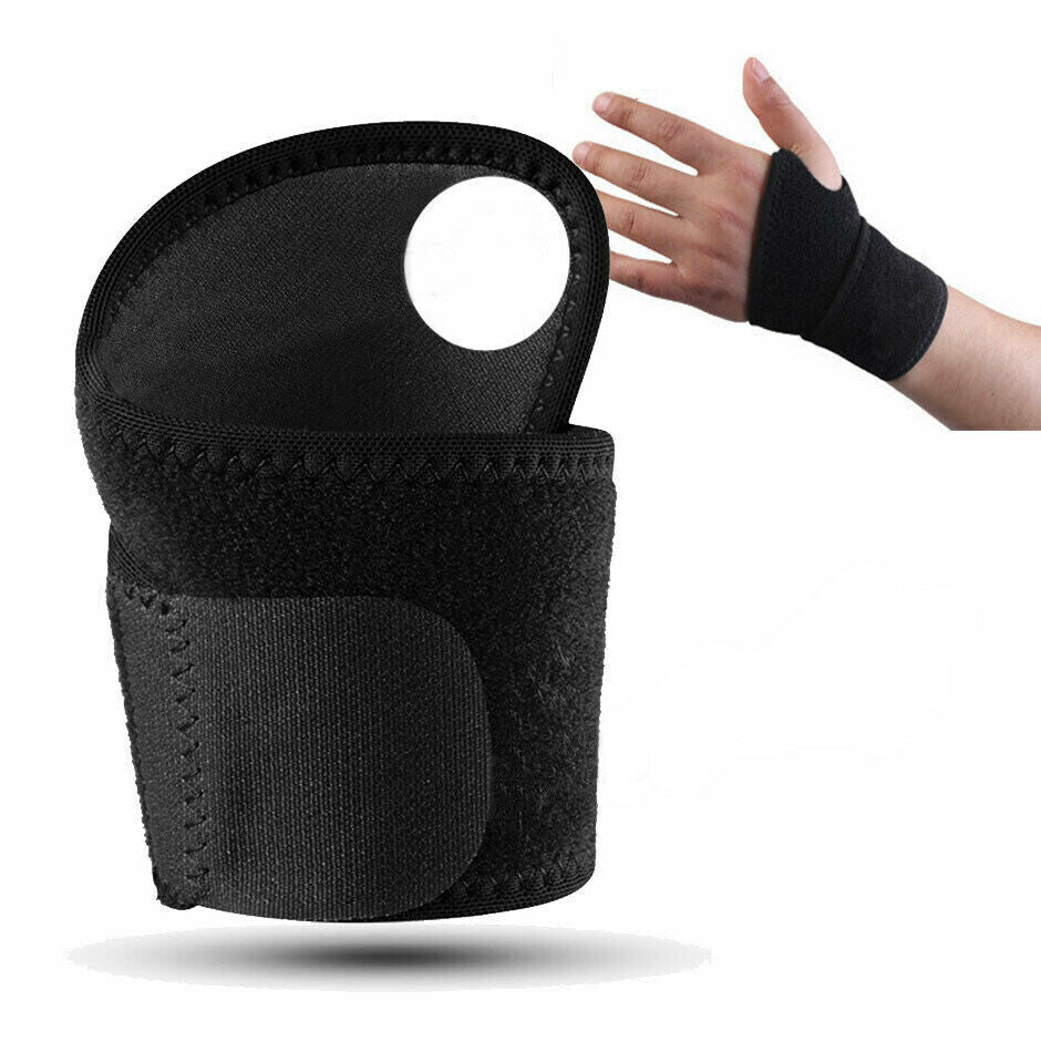 A Pair of Pain Relief Wrist Support Brace Protection Strap