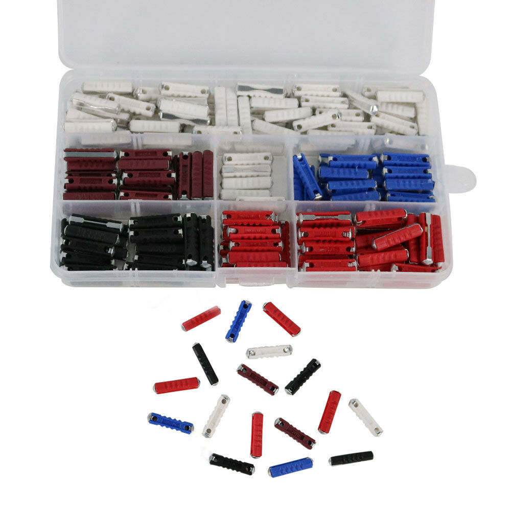 200pcs Ceramic Continental Fuse Torpedo Fuses Assortment Kit 5A 8A 16A 25A 40AMP