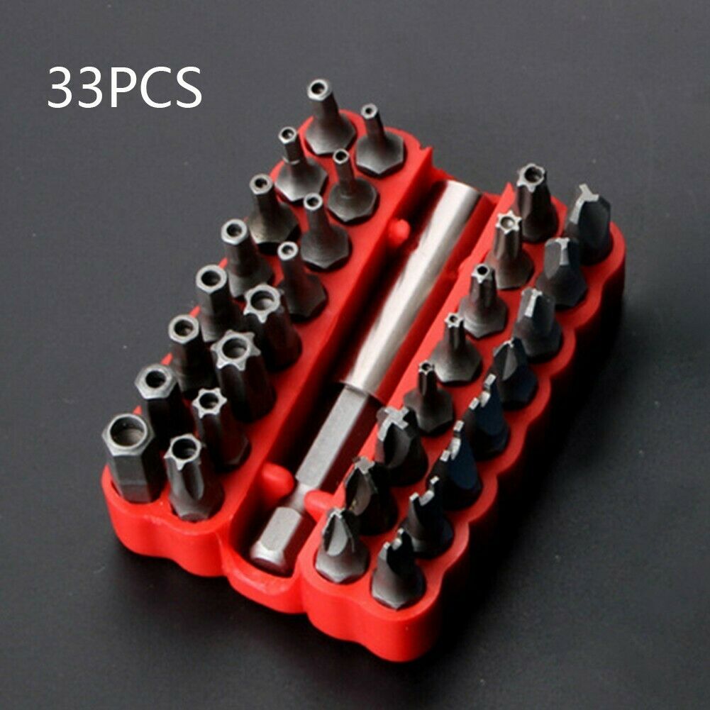 33pc Magnetic Extension Bit Holder Screwdriver Bits Set Quick Release Bit Holder