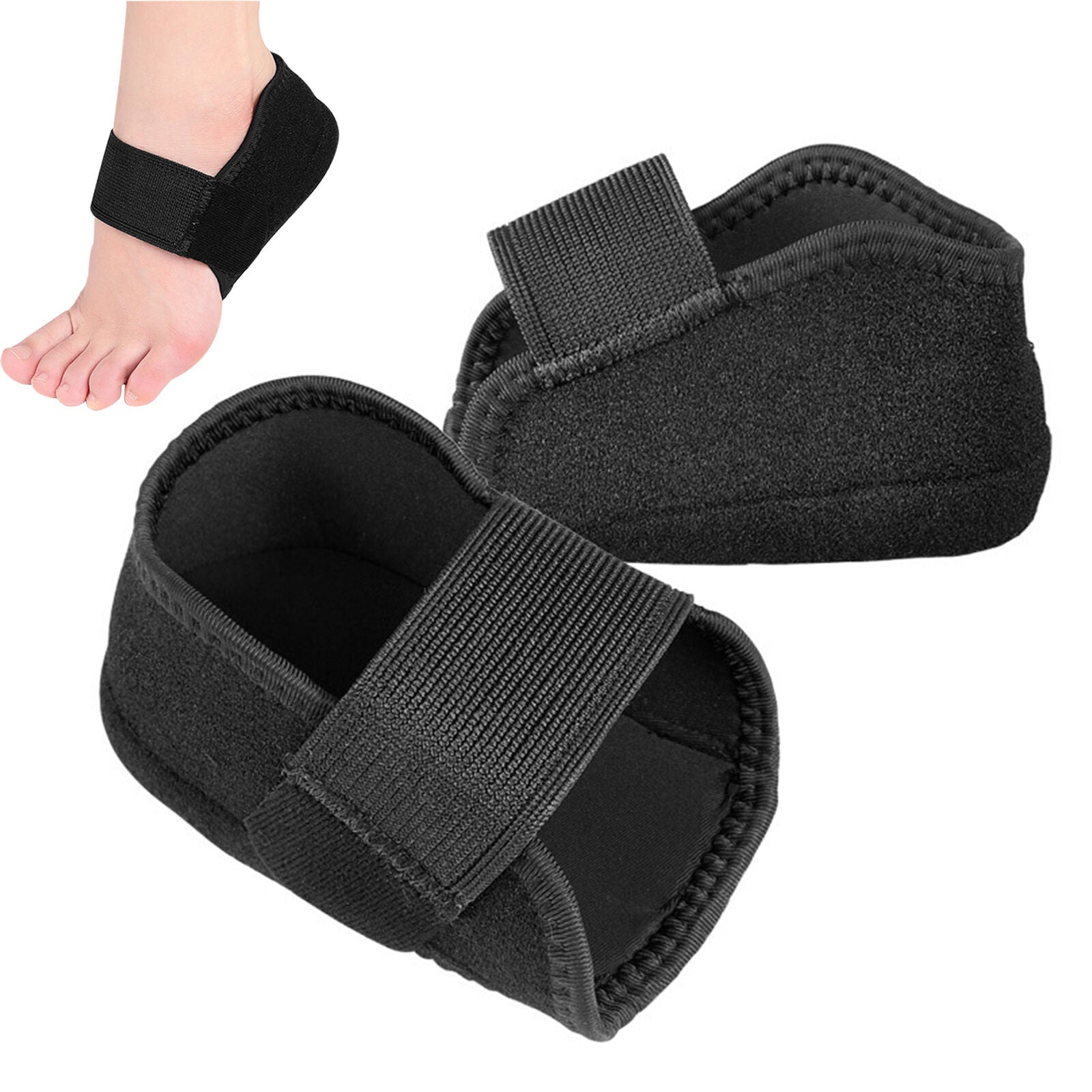 A Pair of Adjustable Tendinitis Heel Protector Back Relieving Pain Plantar Fasciitis