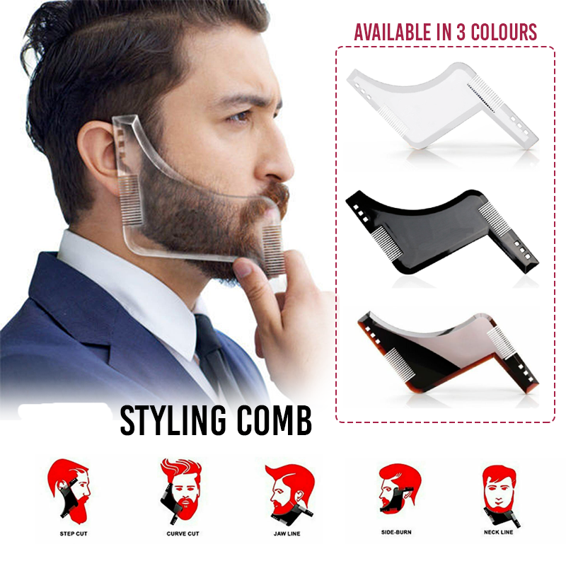 Free shipping-Beard Styling Shaping Stencil