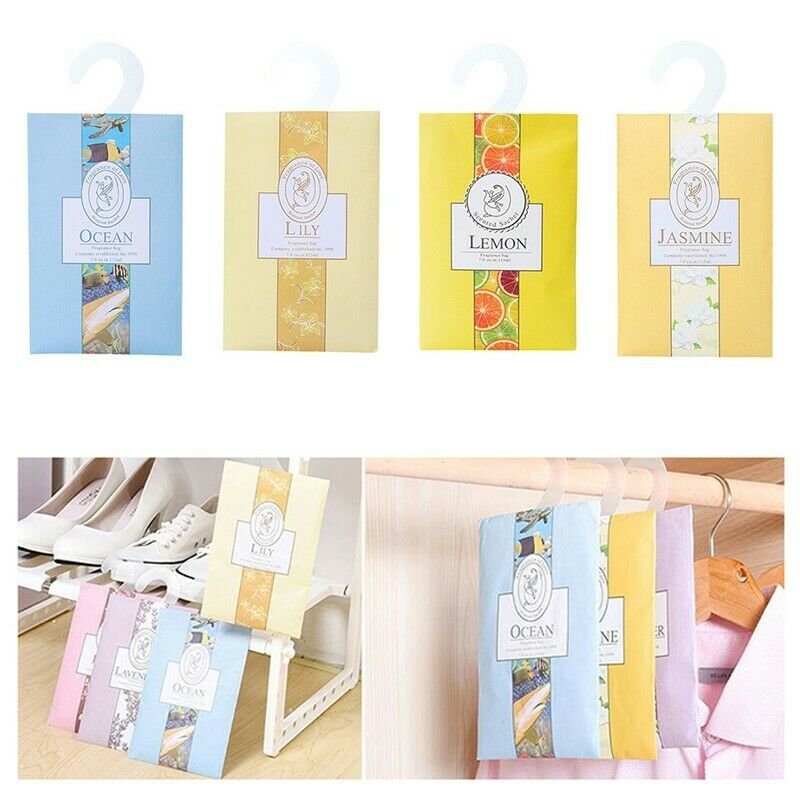 Scented Hanging Wardrobe Sachets Freshener Fragrance Freshener Air Drawer Room