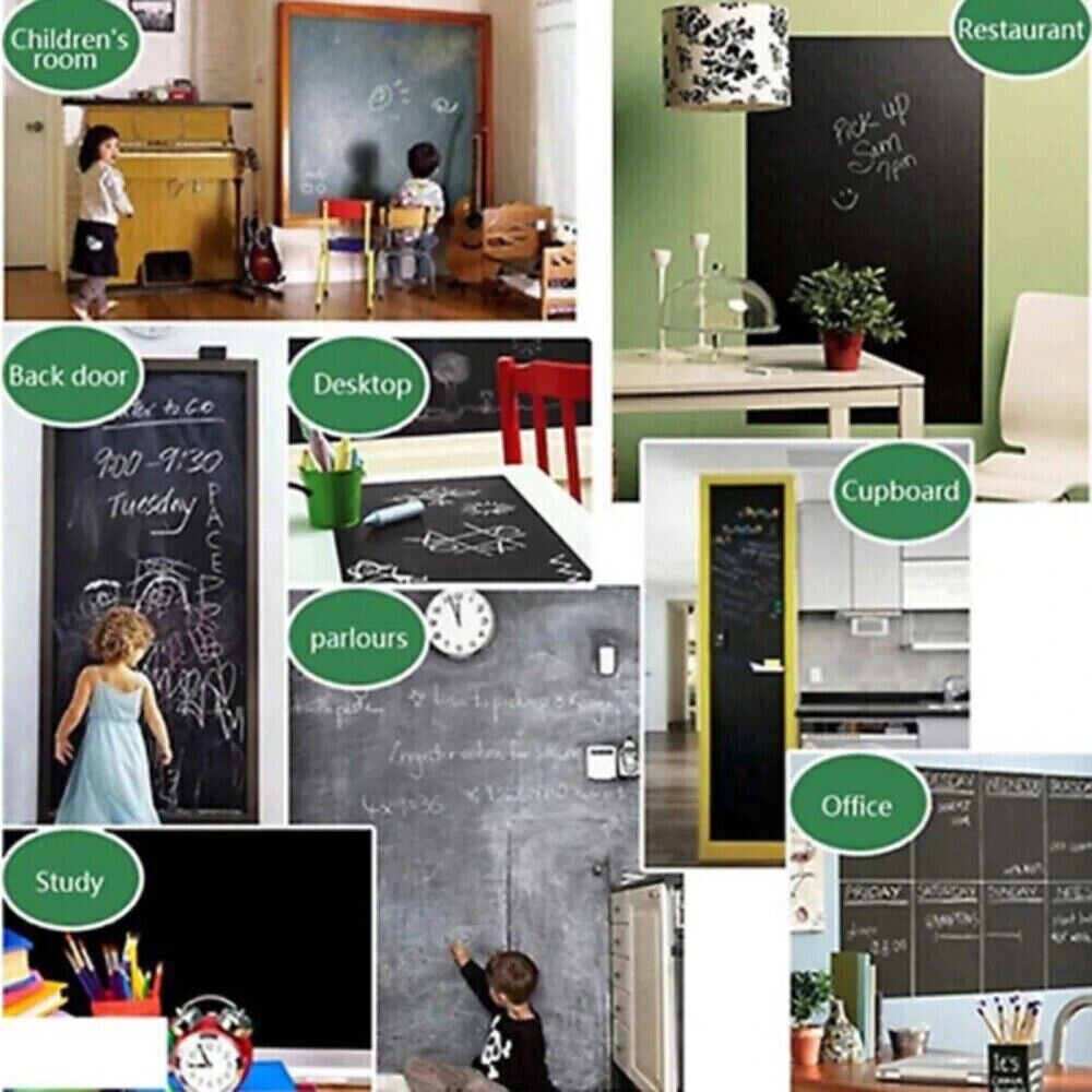 45cm*200cm Blackboard Removable Vinyl Wall Self Adhesive Chalkboard Decal Paper Sticker