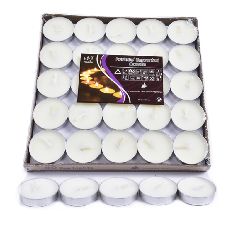 DEAL OF THE DAY- $0.99 ONLY- 50 packs Unscented Tealight Candles Bulk Smokeless Tea Light Candle