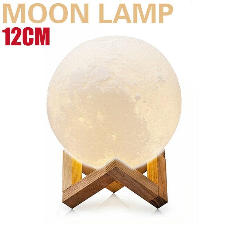 8cm 3D Dimmable Moon Touch Sensor Lamp