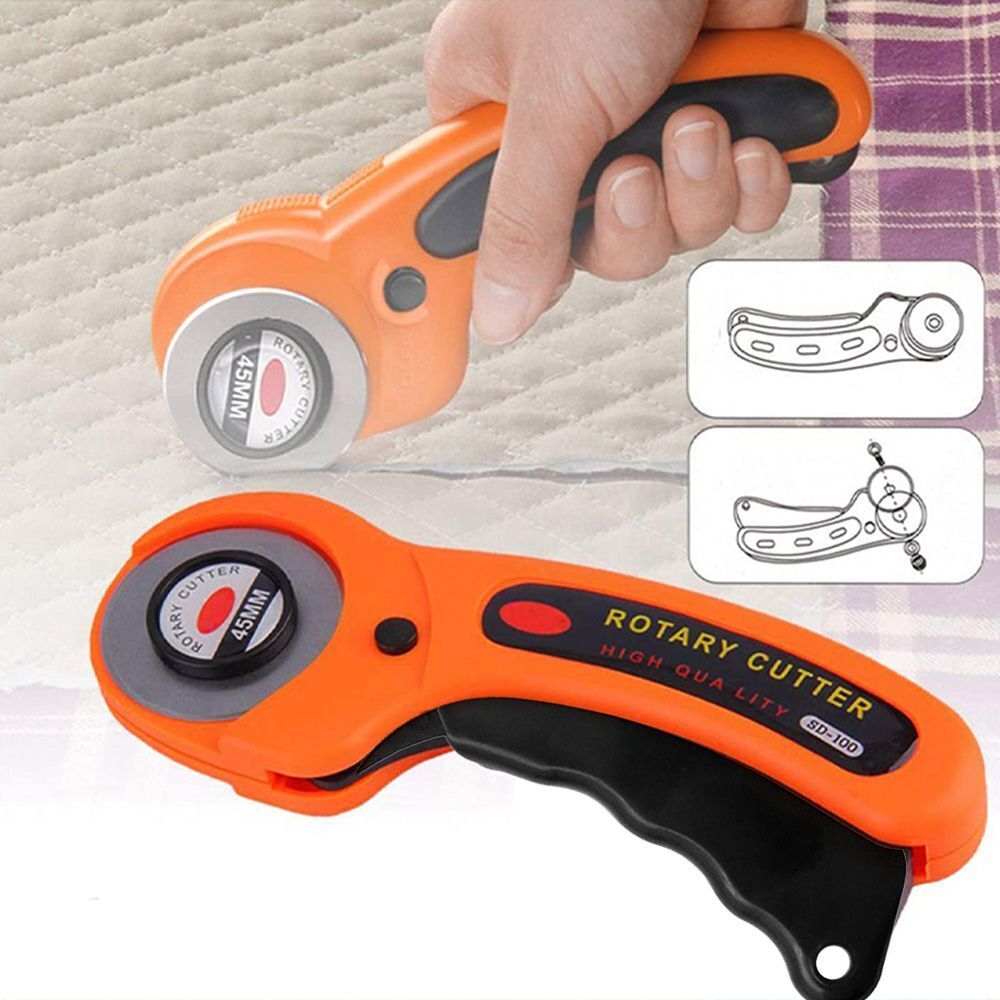 Rotary Cutter Professional Quilting Roller Fabric Cutting Tool