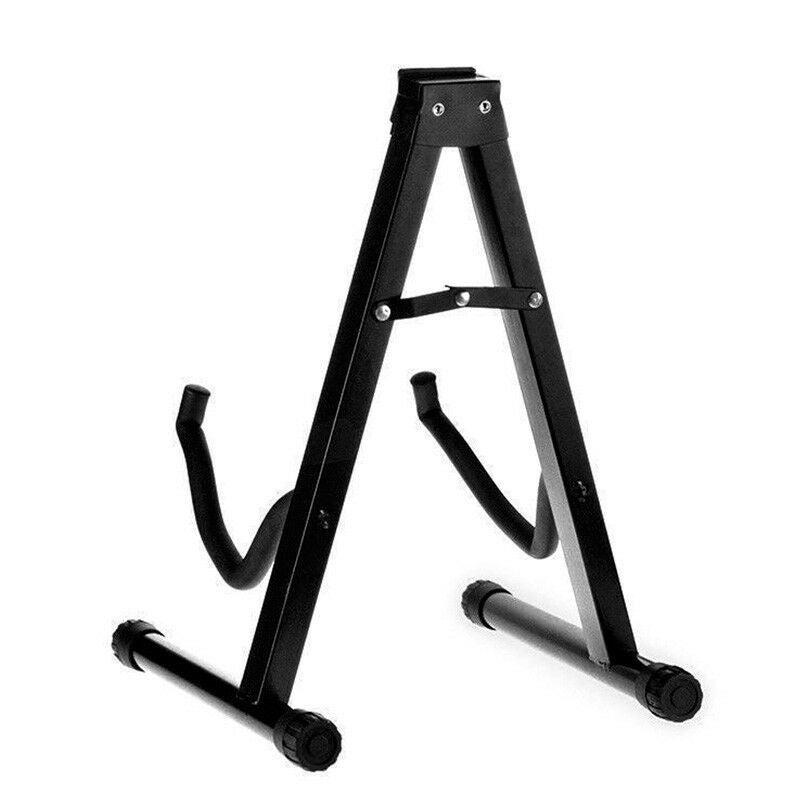 Folding Guitar Stand Floor Rack Electric Acoustic Bass Gig Holder