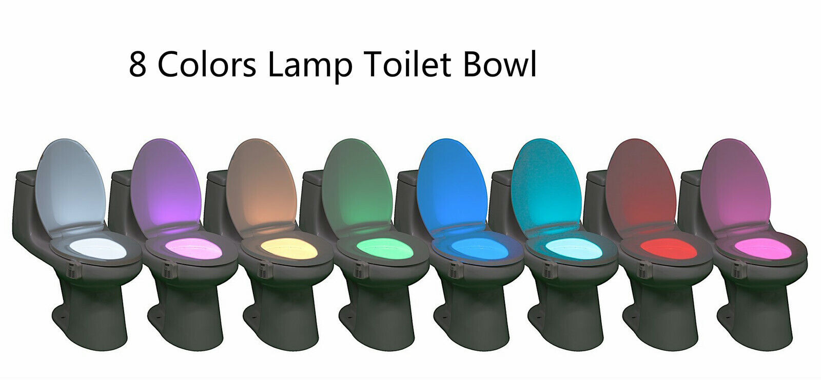 Advanced 8-Color Changing Motion Sensor Bathroom LED Toilet Night Light