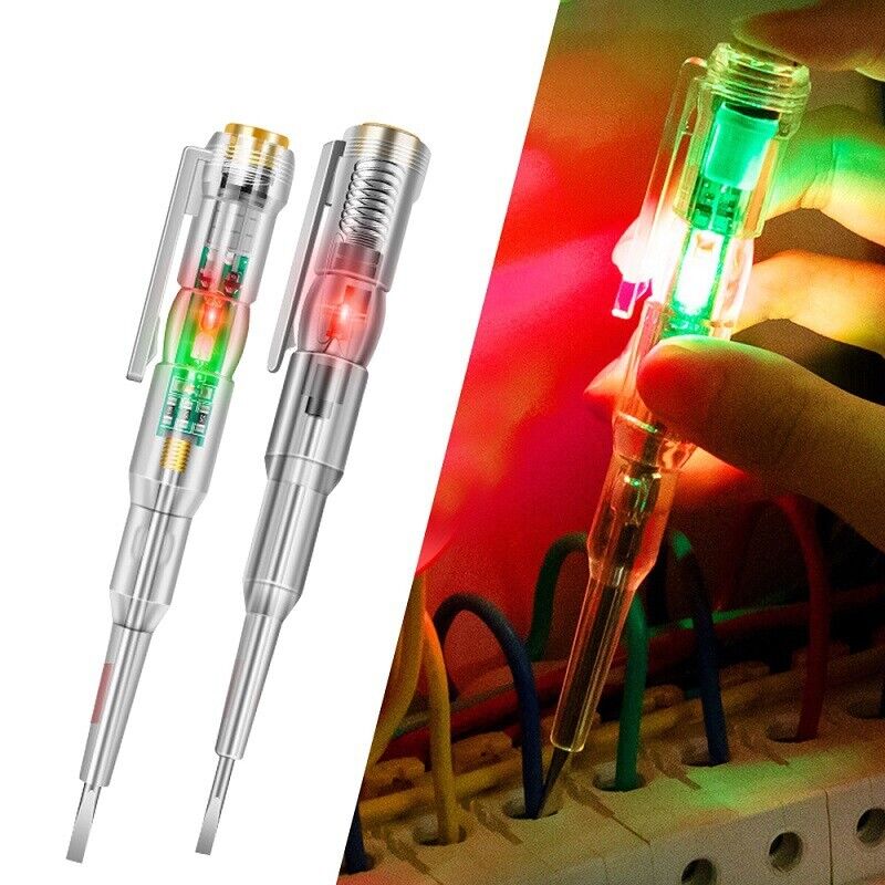 LED Circuit Tester Pen Screwdriver Voltage Detector Pen Electrical Test