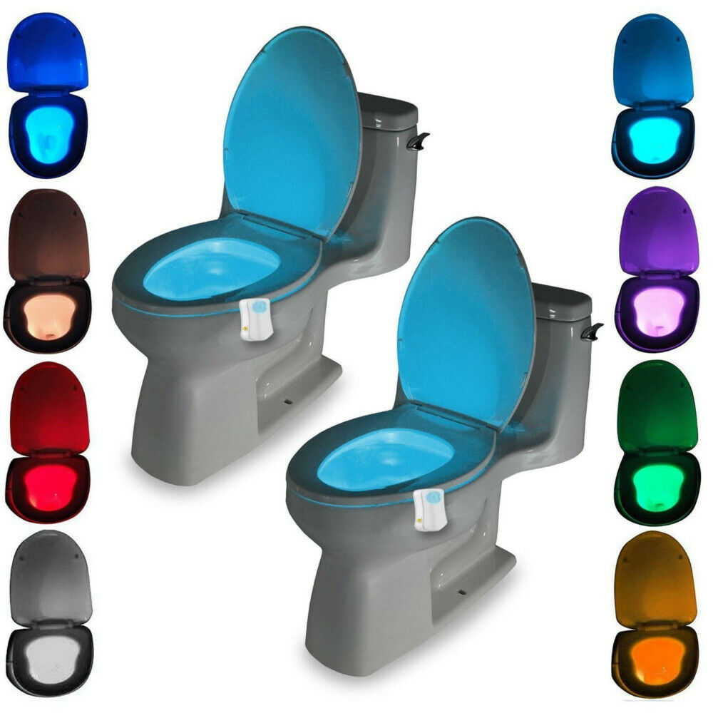 Advanced 8-Color Changing Motion Sensor Bathroom LED Toilet Night Light