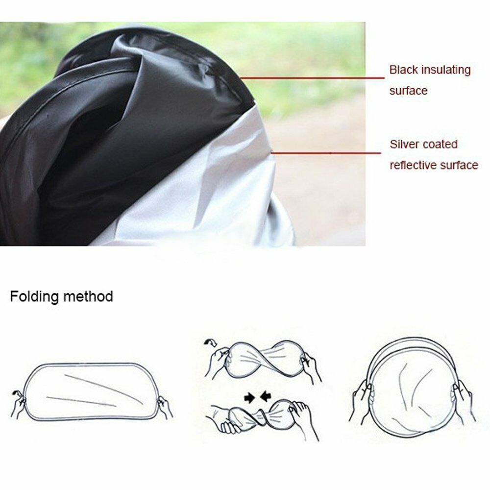 6pcs Universal Car Windshield Sun Shade Foldable Cover