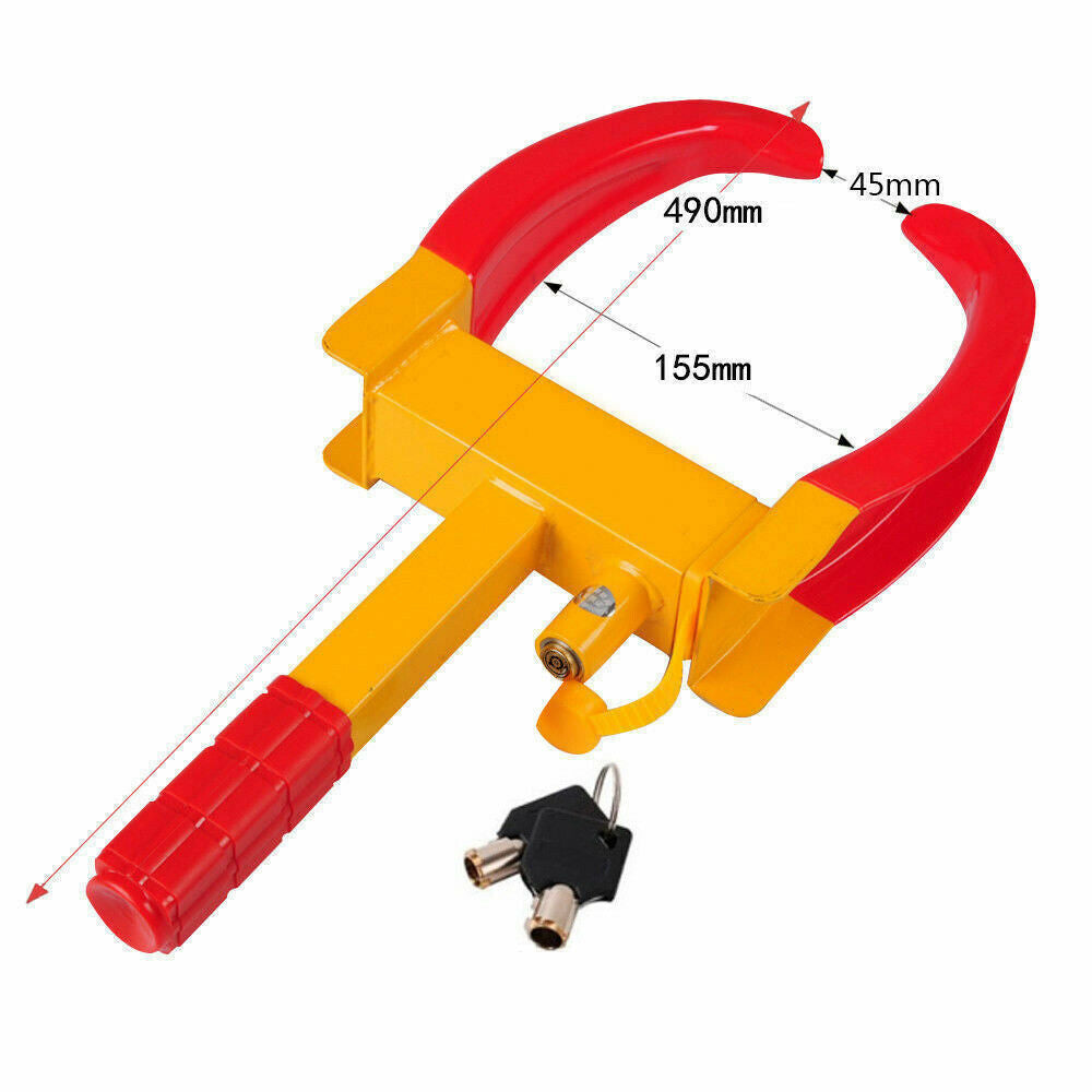 Free shipping-Heavy Duty Tire Clamp Lock + 2 Keys