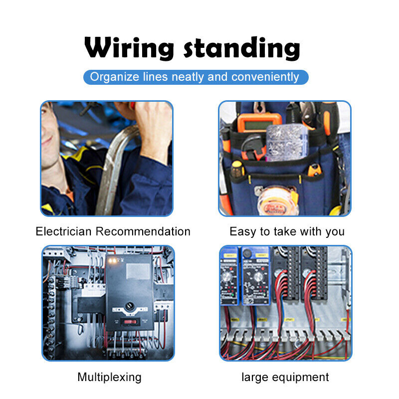 380pcs U-Shaped Copper Wire Crimps Terminal Cold Pressing Connectors